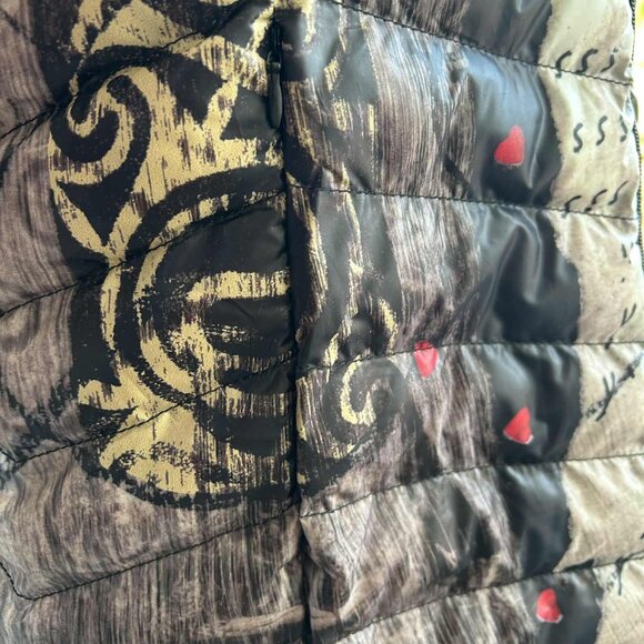 NWOT Dolcezza Simply Art Multicolor Puffer Coat with Hood & Zip Pockets – US S - Picture 10 of 11